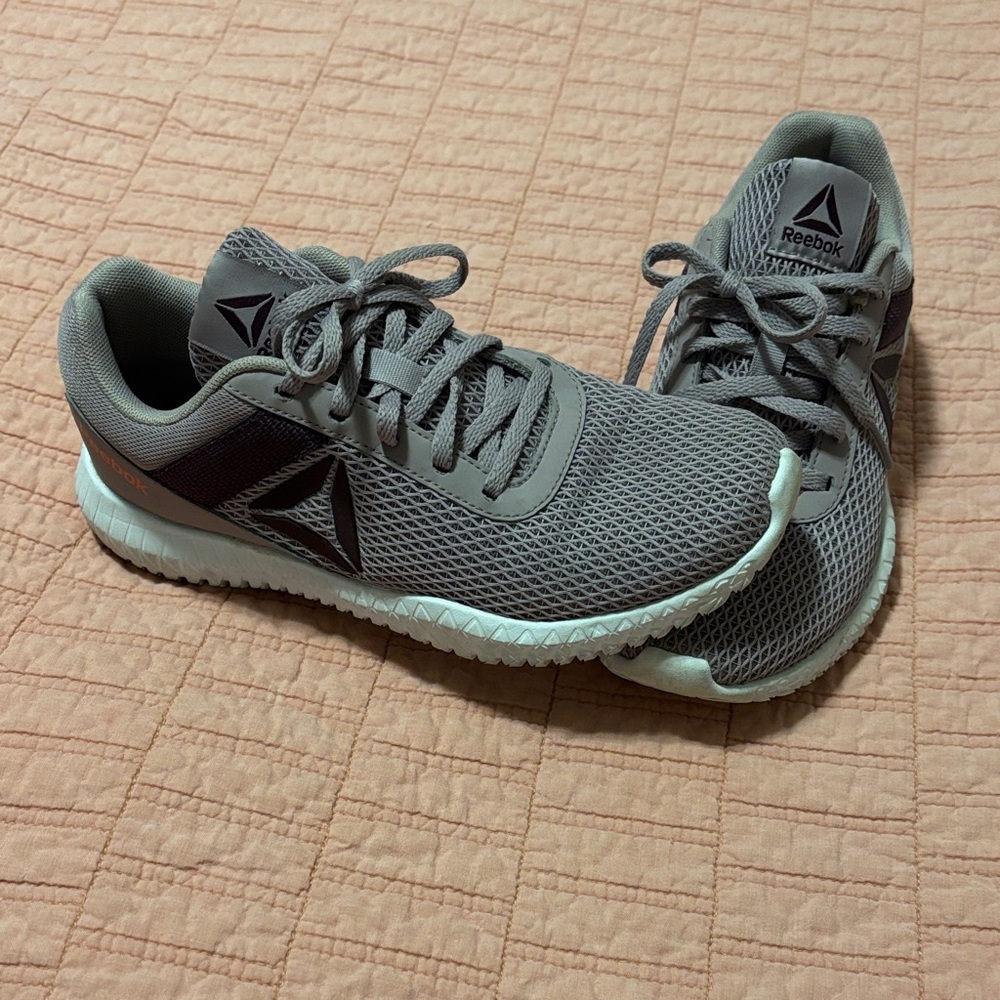 Reebok Charcoal Mesh Sneakers